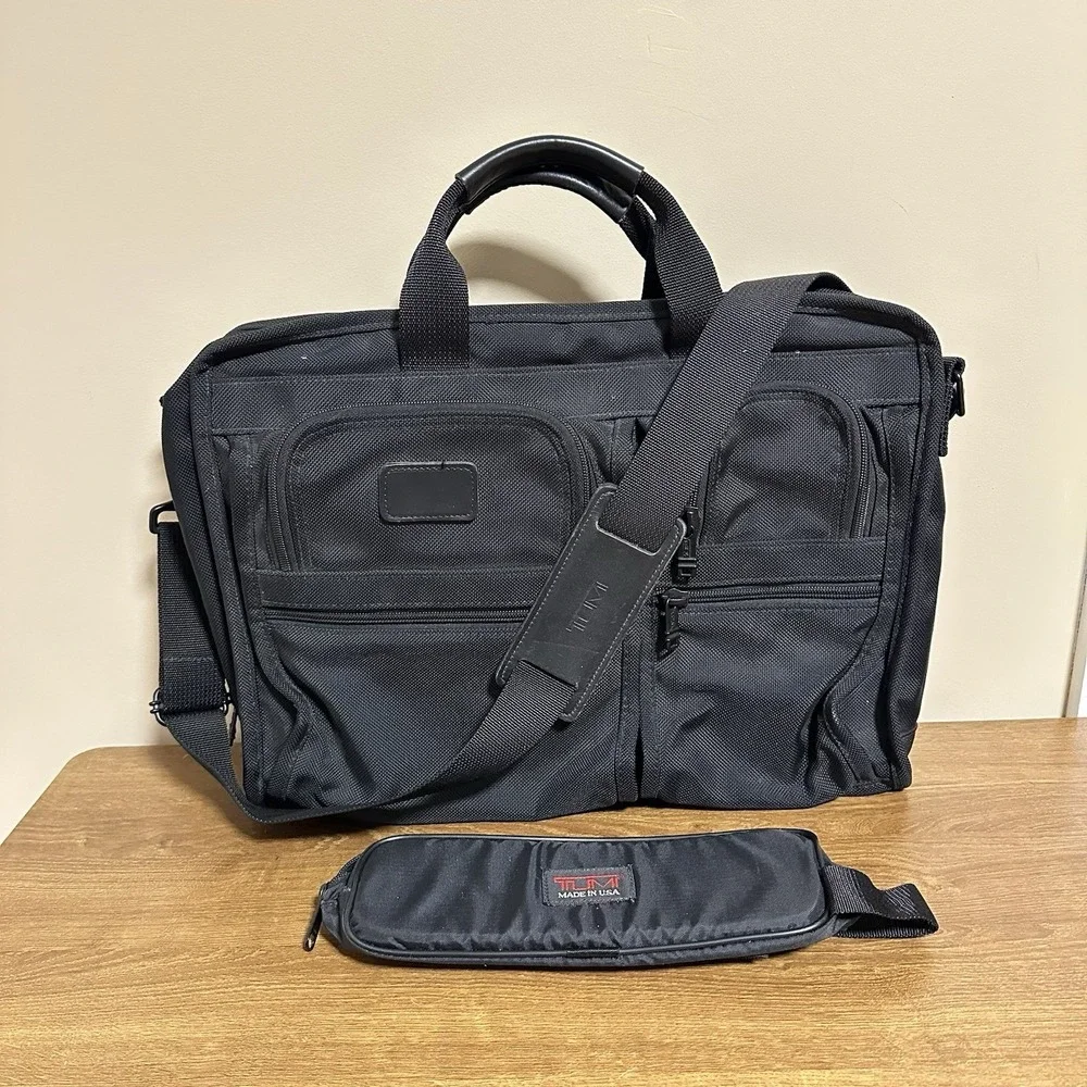 VTG TUMI Safeport Laptop Briefcase Ballistic Nylon Travel Bag w/ Straps 90s USA